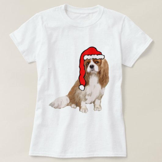 Cavalier King Charles Spaniel Kerstmis T-shirt (Design voorkant)