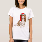 Cavalier King Charles Spaniel Kerstmis T-shirt (Voorkant)