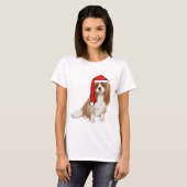 Cavalier King Charles Spaniel Kerstmis T-shirt (Voorkant volledig)