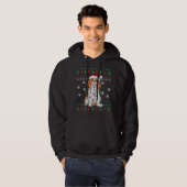 Cavalier King Charles Spaniel Kerstmis Ugly Sweat Hoodie (Voorkant volledig)
