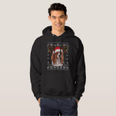 Cavalier King Charles Spaniel kerstrendieres P Hoodie (Voorkant volledig)