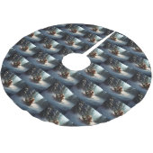 Cavalier King Charles Spaniel Kerstsneeuw Kerstboom Rok (Gekanteld)