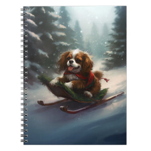 Cavalier King Charles Spaniel Kerstsneeuw Notitieboek