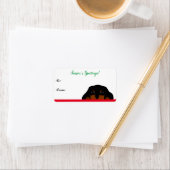 Cavalier King Charles Spaniel Label kerstcadeau (Insitu)