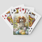 Cavalier King Charles Spaniel met paaseieren Pokerkaarten (Achterkant)