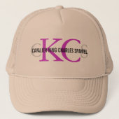 Cavalier King Charles Spaniel Monogram Design Trucker Pet (Voorkant)