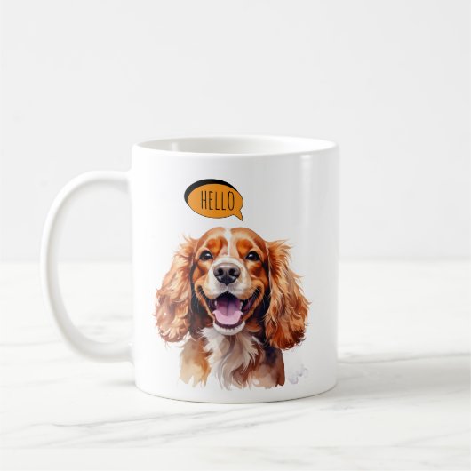 Cavalier King Charles Spaniel Mug (Gauche)