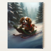 Cavalier King Charles Spaniel neige de Noël (Dos)