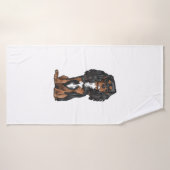 Cavalier King Charles Spaniel - Noir et Tan (Serviette de bain)