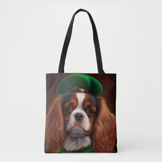 Cavalier King Charles Spaniel op St. Patrick's Day Draagtas (Voorkant)
