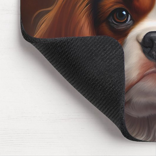 Cavalier King Charles Spaniel op St. Patrick's Day Muismat (Hoek)