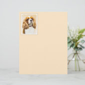 Cavalier King Charles Spaniel Original Painting (Staand voorkant)