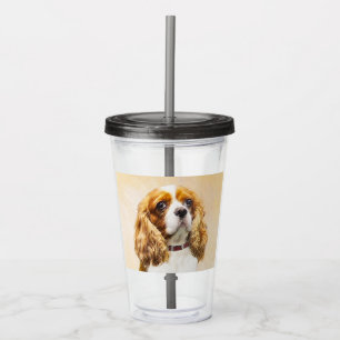 Cavalier King Charles Spaniel Original Painting Acryl Drinkbeker