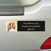 Cavalier King Charles Spaniel Original Painting Bumpersticker (Op auto)