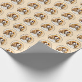 Cavalier King Charles Spaniel Original Painting Cadeaupapier (Hoek)