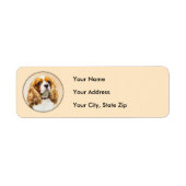 Cavalier King Charles Spaniel Original Painting Etiket (Voorkant)