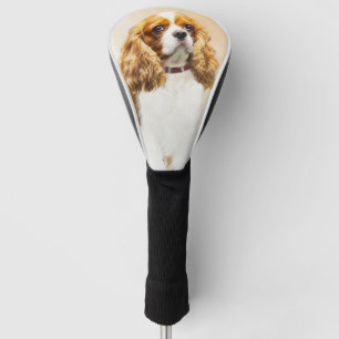 Cavalier King Charles Spaniel Original Painting Golfheadcover