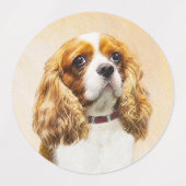 Cavalier King Charles Spaniel Original Painting Labels (Design 2)