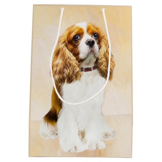 Cavalier King Charles Spaniel Original Painting Medium Cadeauzakje (Achterkant)