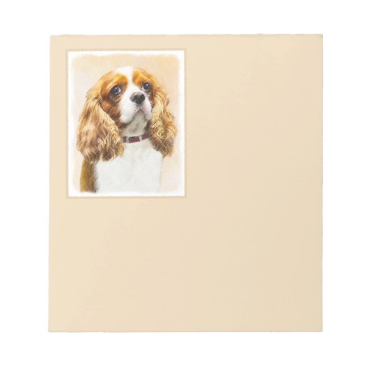 Cavalier King Charles Spaniel Original Painting Notitieblok (Voorkant)