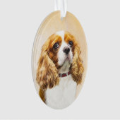Cavalier King Charles Spaniel Original Painting Ornament (voorkant)