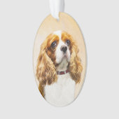 Cavalier King Charles Spaniel Original Painting Ornament (voorkant)