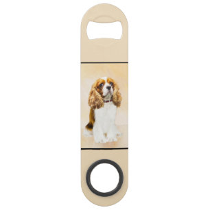 Cavalier King Charles Spaniel Original Painting Speed Flessenopener