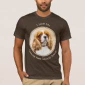 Cavalier King Charles Spaniel Original Painting T-shirt (Voorkant)