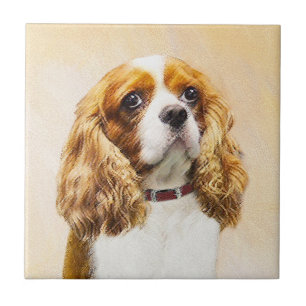 Cavalier King Charles Spaniel Original Painting Tegeltje