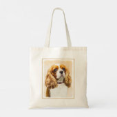 Cavalier King Charles Spaniel Original Painting Tote Bag (Achterkant)