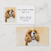 Cavalier King Charles Spaniel Original Painting Visitekaartje (Voorkant / Achterkant)