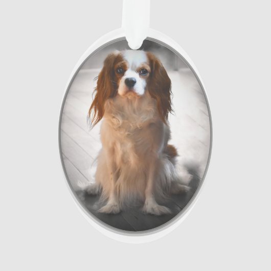 Cavalier King Charles Spaniel Ornament (achterkant)