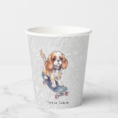 Cavalier King Charles Spaniel Papier Cups Papieren Bekers (Voorkant)