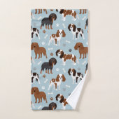 Cavalier King Charles Spaniel Paws en Botten Bad Handdoek (Handdoek)