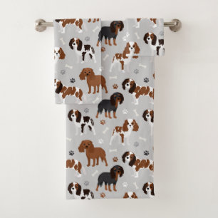 Cavalier King Charles Spaniel Paws en Botten Bad Handdoek