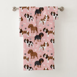 Cavalier King Charles Spaniel Paws en Botten Bad Handdoek