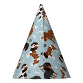 Cavalier King Charles Spaniel Paws en Botten Feesthoedjes (Achterkant)