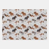 Cavalier King Charles Spaniel Paws en Botten Inpakpapier Vel (Voorkant 3)