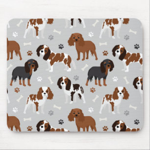 Cavalier King Charles Spaniel Paws en Botten Muismat
