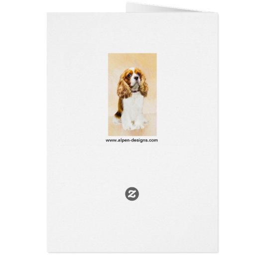 Cavalier King Charles Spaniel Peinture originale (Dos)