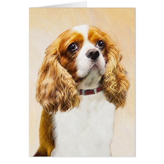 Cavalier King Charles Spaniel Peinture originale (Devant)
