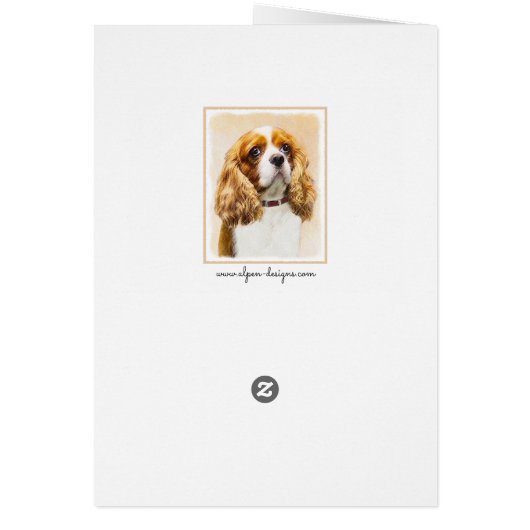 Cavalier King Charles Spaniel Peinture originale (Dos)