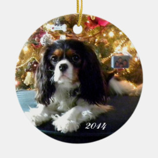 Cavalier King Charles Spaniel Personaliseert Ornam Keramisch Ornament