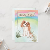 Cavalier King Charles Spaniel Pet Sympathie Kaart (Voorkant / Achterkant in situ)