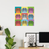 Cavalier King Charles Spaniel Pop-Art Poster (Thuiskantoor)