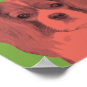Cavalier King Charles Spaniel Pop-Art Poster (Hoek)