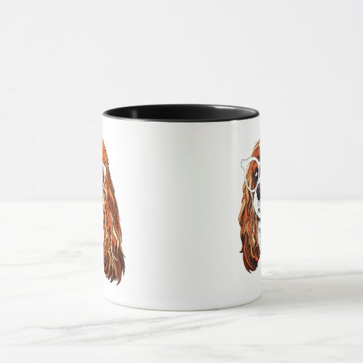 Cavalier King Charles Spaniel Portret Mok (Midden)