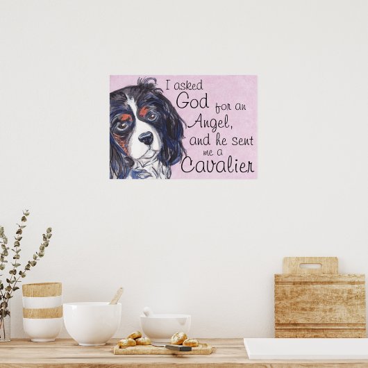 cavalier king charles spaniel poster (Keuken)
