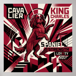 Cavalier King Charles Spaniel Propagandaposter    Poster