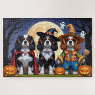 Cavalier King Charles Spaniel Pumpkin Halloween Legpuzzel